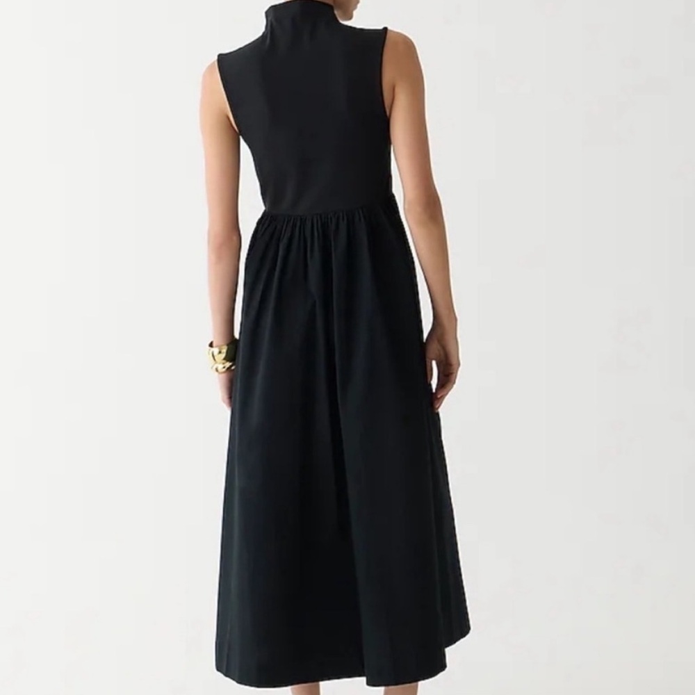 J. Crew Classic Black Sleeveless Midi Dress - Picture 5 of 7